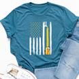 Craft Beer American Flag Usa 4Th Of July Brewery America Bella Canvas T-shirt Heather Deep Teal Craft Beer American Flag Usa 4Th Of July Brewery America Bella Canvas T-shirt Heather Deep Teal
