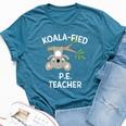 Cute Koala Pe Teacher Pun Gym Bella Canvas T-shirt Heather Deep Teal