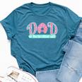 Dad Of Birthday Girl Donut Lover Theme Daddy T Bella Canvas T-shirt Heather Deep Teal