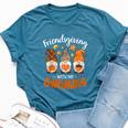 Friendsgiving With My Gnomies Thanksgiving Gnome Bella Canvas T-shirt Heather Deep Teal