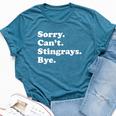 Stingray For Boys Or Girls Bella Canvas T-shirt Heather Deep Teal