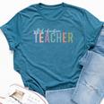 ed Education Teacher Back To School Teachers Bella Canvas T-shirt Heather Deep Teal