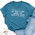 Git Pull Conflicts Developer Quote Women Bella Canvas T-shirt Heather Deep Teal