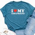 I Heart My Girlfriend Love Gf Couple Matching Boyfriend Men Bella Canvas T-shirt Heather Deep Teal