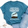 This Is My Human Costume I'm Really White-Breasted Nuthatch Bella Canvas T-shirt Heather Deep Teal