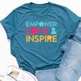 Inspirational Inclusion Empowerment Quote For Teacher Bella Canvas T-shirt Heather Deep Teal