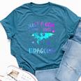 Just A Girl Who Loves Dragons Bella Canvas T-shirt Heather Deep Teal