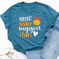 Little Sister Biggest Fan Water Polo Sister Water Polo Sis Bella Canvas T-shirt Heather Deep Teal