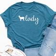 Markhor Lady For Girl Goat Kid Ibex Bella Canvas T-shirt Heather Deep Teal