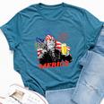 Merica 4Th Of July Usa Flag Ben Franklin Beer Bzr Bella Canvas T-shirt Heather Deep Teal
