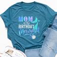 Mom Of The Birthday Mermaid Family Matching Party Squad Bella Canvas T-shirt Heather Deep Teal