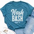 Nash Bash Drinking Party Bella Canvas T-shirt Heather Deep Teal