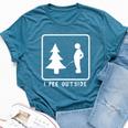 I Pee Outside Sarcastic Camping For Campers Bella Canvas T-shirt Heather Deep Teal