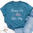 Personalized Altha Name Personalized Cute Pink Gi Bella Canvas T-shirt Heather Deep Teal