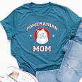Pomeranian Mom Dog Mother Bella Canvas T-shirt Heather Deep Teal