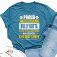Proud Parent Of A Bully Kutta Dog Owner Mom & Dad Bella Canvas T-shirt Heather Deep Teal