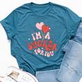 Retro I'm A Sucker For You Vintage Styles Lollipops Bella Canvas T-shirt Heather Deep Teal