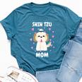 Shih Tzu Mom Mummy Mama Mum Mommy Mother's Day Mother Owner Bella Canvas T-shirt Heather Deep Teal