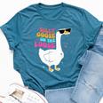 Silly Goose On The Loose Retro Vintage Groovy Bella Canvas T-shirt Heather Deep Teal