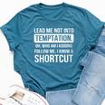 Temptation Shortcut And Flirt Person Bella Canvas T-shirt Heather Deep Teal