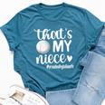 That's My Niece Proud Volleyball Auntie Volleyball Aunt Bella Canvas T-shirt Heather Deep Teal