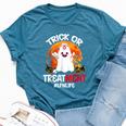 Trick Or Treatment Boo Ghost Lpn Life Nurse Halloween Bella Canvas T-shirt Heather Deep Teal