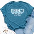 Turning 70 70Th Birthday Grandpa Grandma Bella Canvas T-shirt Heather Deep Teal