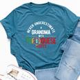 Never Underestimate Grandma With Roots Portugal Portuguese Bella Canvas T-shirt Heather Deep Teal