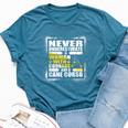 Never Underestimate Woman Courage And A Cane Corso Bella Canvas T-shirt Heather Deep Teal