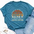 Vintage 1924 100 Bday Decorations 100Th Birthday Bella Canvas T-shirt Heather Deep Teal
