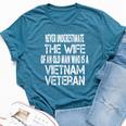 Vintage Vietnam Veteran Wife Spouse Of Vietnam Vet Bella Canvas T-shirt Heather Deep Teal
