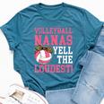 Volleyball Nana Grandma Nana Of A Volleyball Player Bella Canvas T-shirt Heather Deep Teal