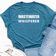 Wastewater Whisperer Water Treatment Plant Operator Bella Canvas T-shirt Heather Deep Teal