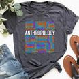 Anthropology Words Anthropologist Teacher Bella Canvas T-shirt Heather Dark Grey