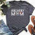 Archery Archer Mom Target Proud Parent Bow Arrow Bella Canvas T-shirt Heather Dark Grey
