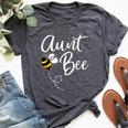 Aunt Bee Birthday Girl Beekeeping 1St Family Matching Bella Canvas T-shirt Heather Dark Grey