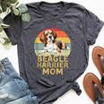 Beagle Harrier Dog Mom My Dogs Are My Cardio Bella Canvas T-shirt Heather Dark Grey