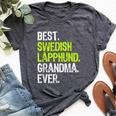 Best Swedish Lapphund Grandma Ever Dog Lover Bella Canvas T-shirt Heather Dark Grey