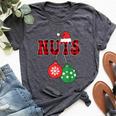 Chest Nuts Matching Chestnuts Christmas Couples Women Bella Canvas T-shirt Heather Dark Grey