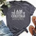 Christmas Carol Ghost Quote Drunk Bella Canvas T-shirt Heather Dark Grey