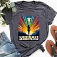 Contract Administrator Female Hero Job Women Bella Canvas T-shirt Heather Dark Grey