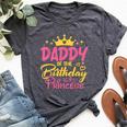 Daddy Of The Birthday Princess Girls Party Family Matching Bella Canvas T-shirt Heather Dark Grey
