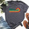 Evergreen Vintage Stripes Amissville Virginia Bella Canvas T-shirt Heather Dark Grey
