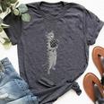 Cat Playing Bagpipes Cool Animal Lover Musician Bella Canvas T-shirt Heather Dark Grey