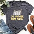 Dam Slogan For Hydroelectric Plant Technicians Bella Canvas T-shirt Heather Dark Grey