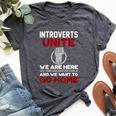 Isfj Introverts Unite Anti Social For Women Bella Canvas T-shirt Heather Dark Grey