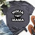 Ninja Mama Multitasking Wahm Baby Birthday New Mom Bella Canvas T-shirt Heather Dark Grey