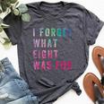 Sarcastic Saying I Forget What 8 Was For Bella Canvas T-shirt Heather Dark Grey