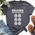 Science Neuroscience Brains Abs Teacher Bella Canvas T-shirt Heather Dark Grey