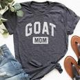 Goat Mom GOAT Gym Workout Mother's Day Bella Canvas T-shirt Heather Dark Grey